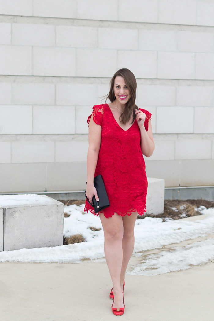 bb dakota lace shift dress