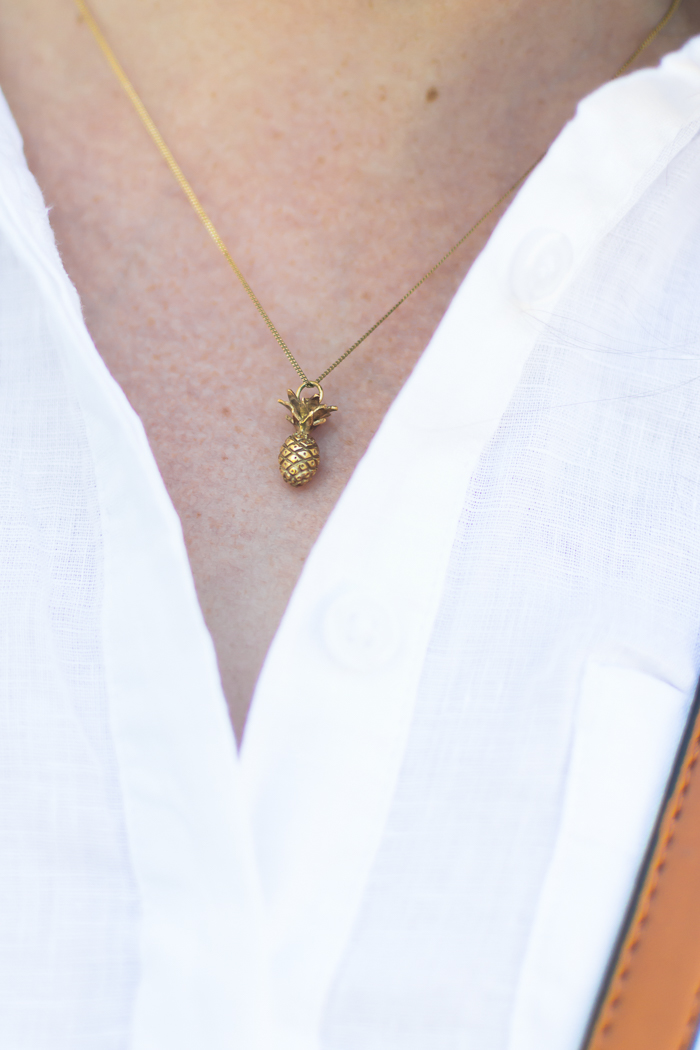 Lee Renee pineapple necklace