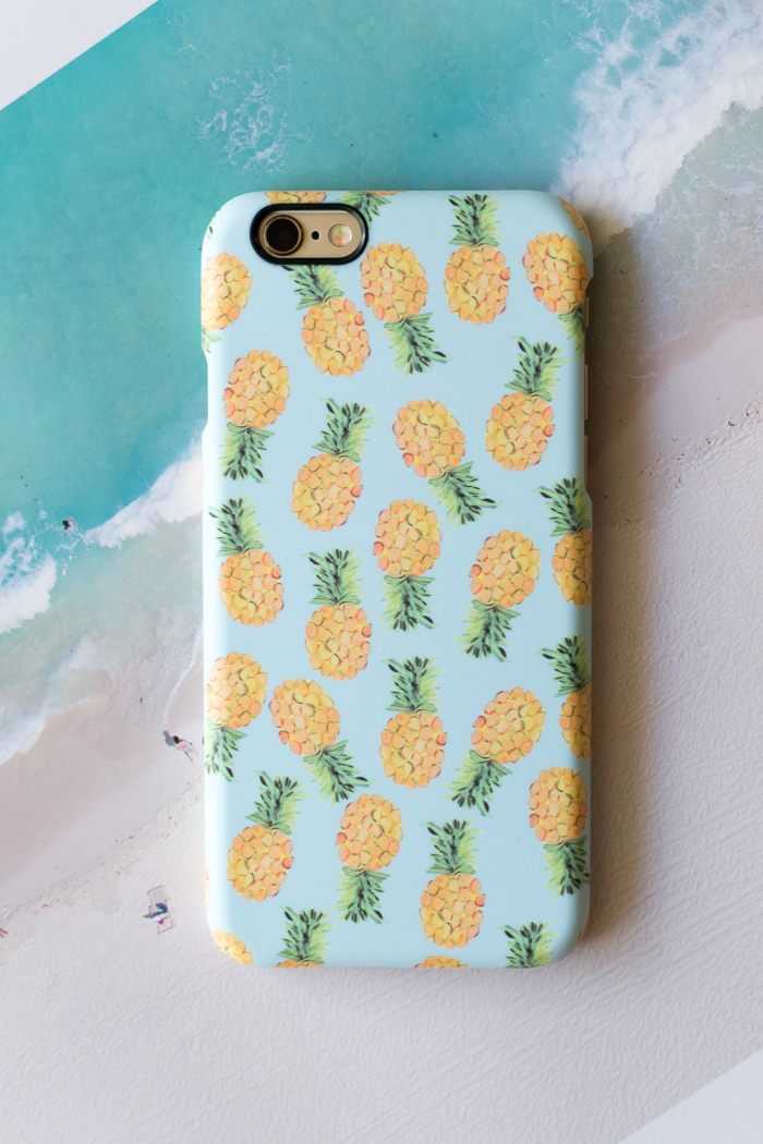 Caseable Pineapple-Print iPhone Case