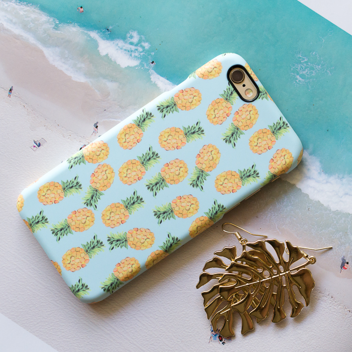 Caseable Pineapple-Print iPhone Case