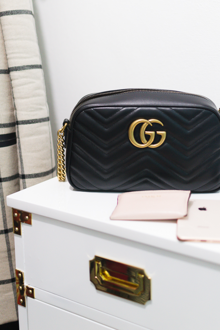 What's In My Bag?!  Gucci Marmont Bag (What Fits Inside + Review