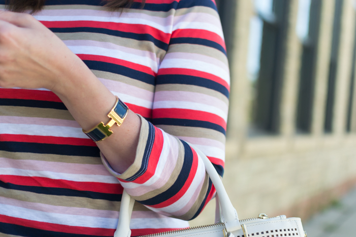 J.Crew Striped Boatneck T-Shirt