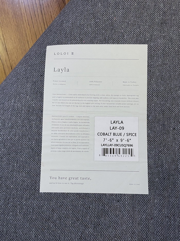 Review: Loloi II Layla Rug